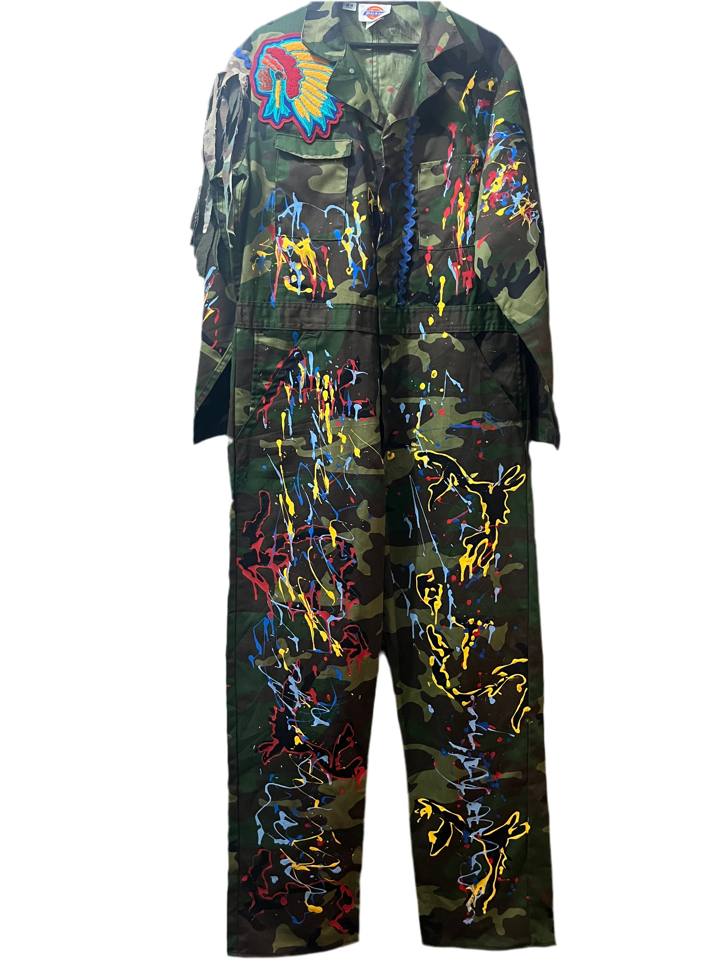 Big Chief Splatter Camo Jumpsuit