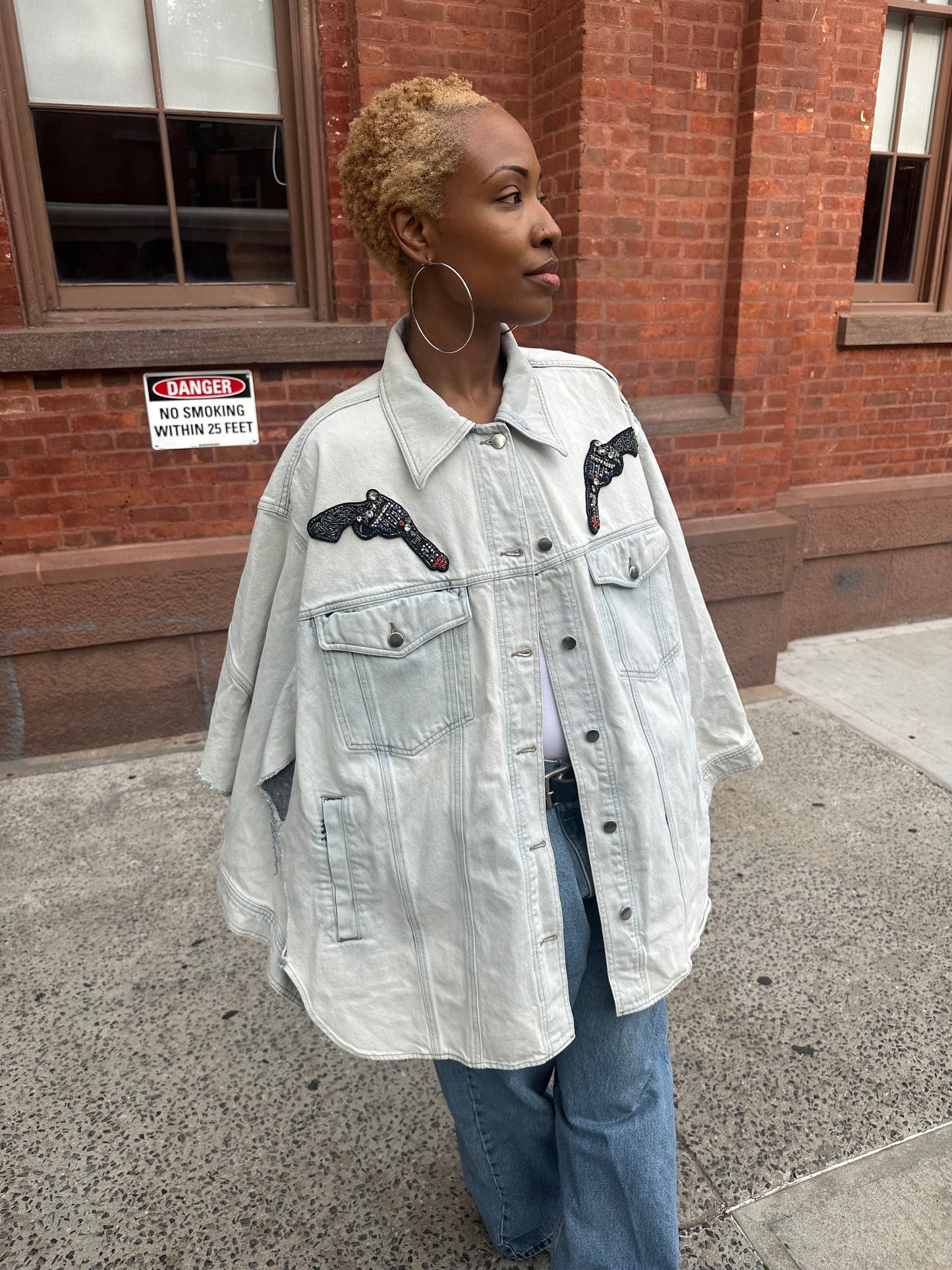 Miles Williams The Gun Show Denim Cape
