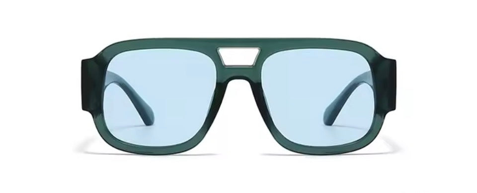 Green Sea Aviator Sunglasses