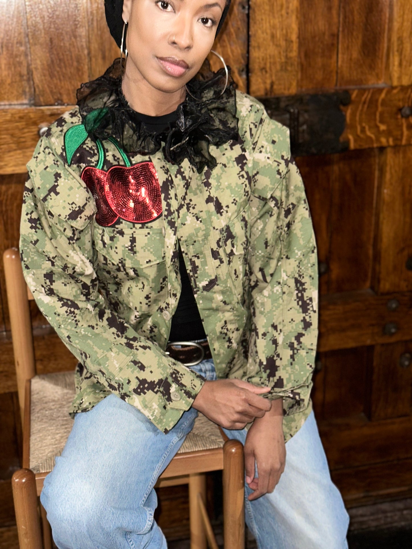 Cherry On Top Digital Camo Jacket
