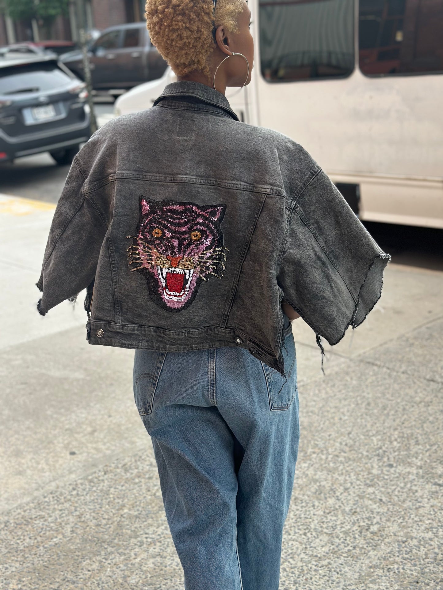 Miles Williams Spirit Tiger Denim Cape