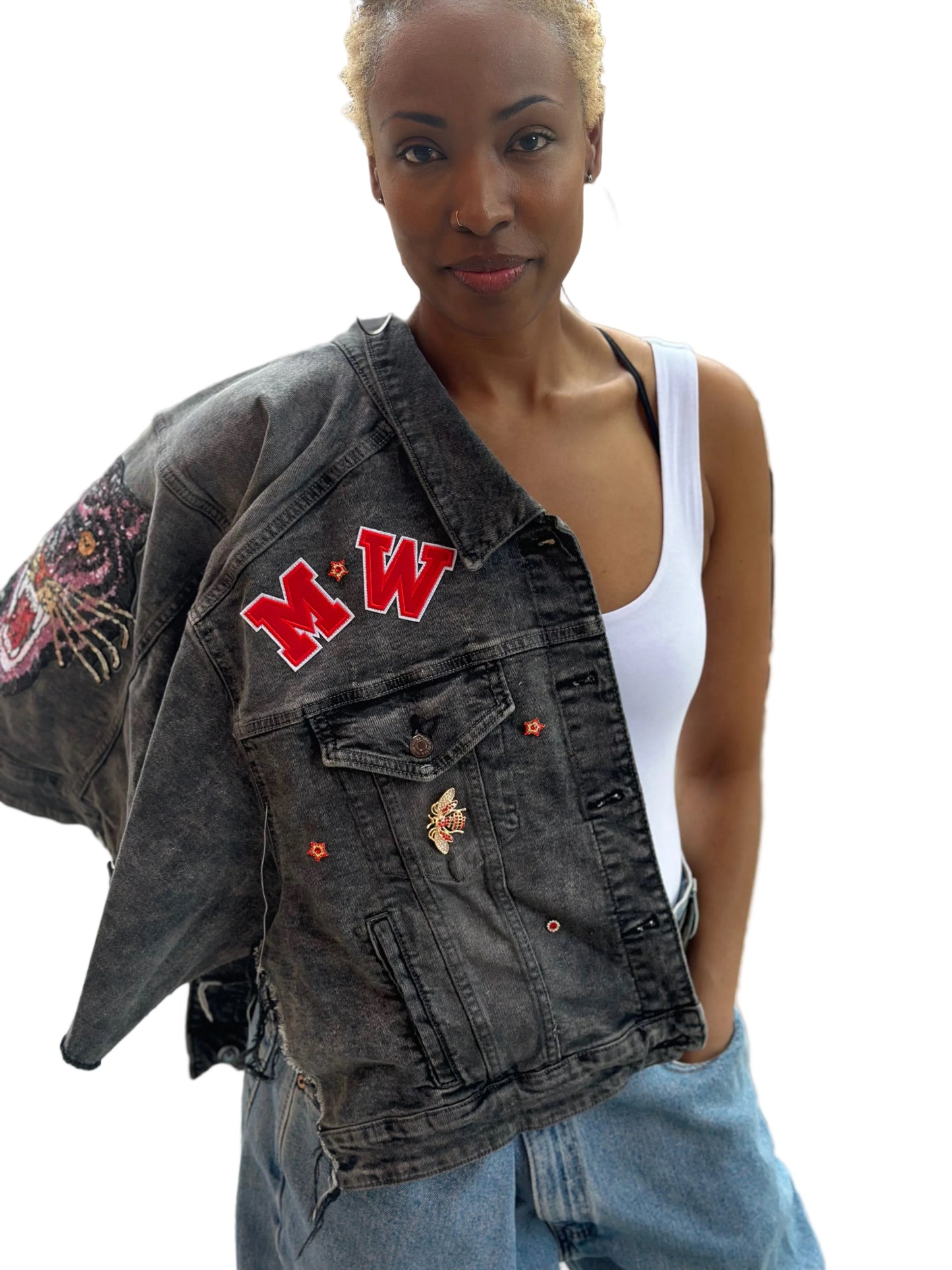 Miles Williams Spirit Tiger Denim Cape