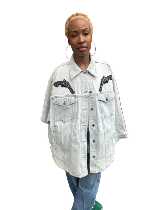 Miles Williams The Gun Show Denim Cape