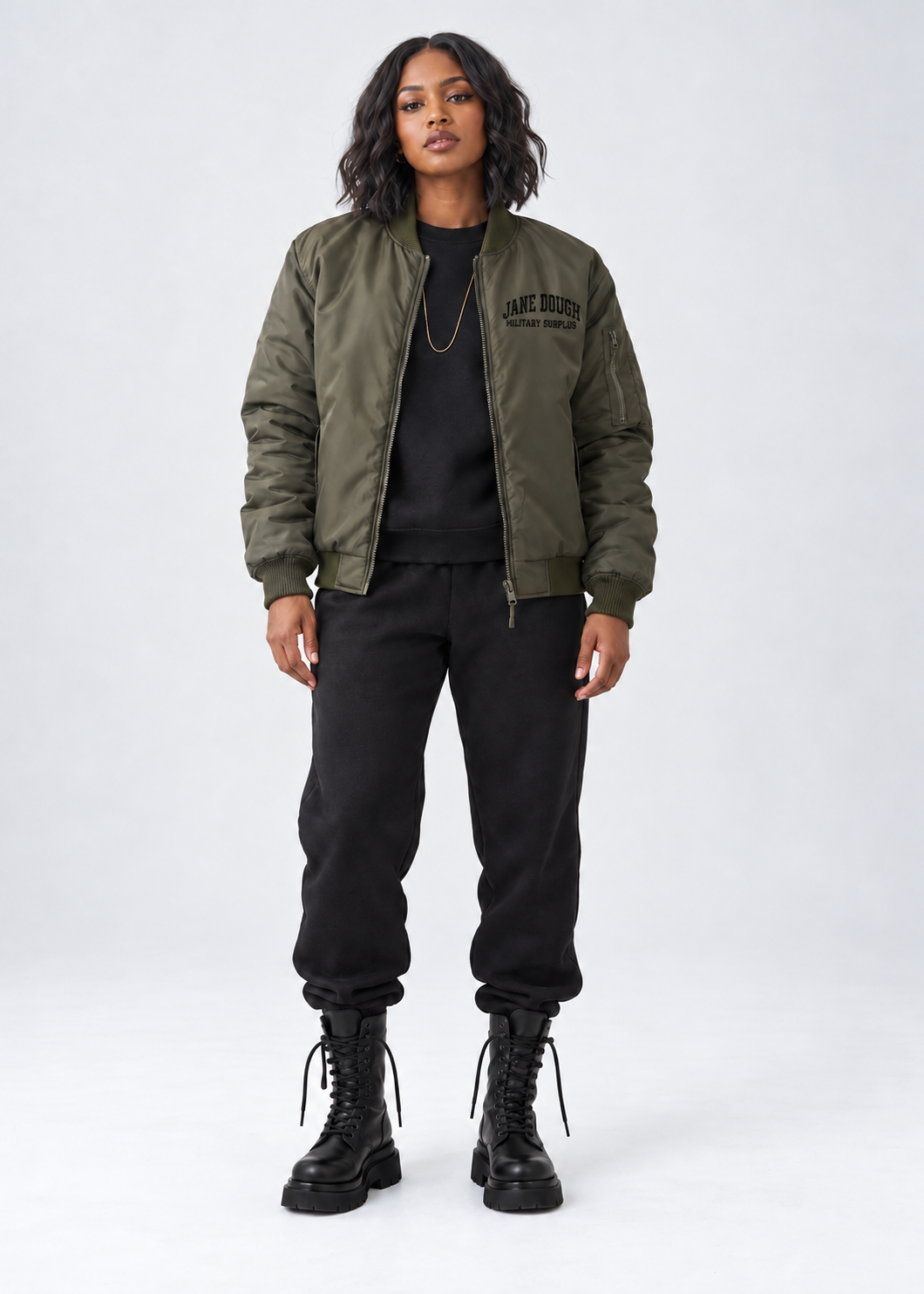Surplus Olive Bomber Jacket