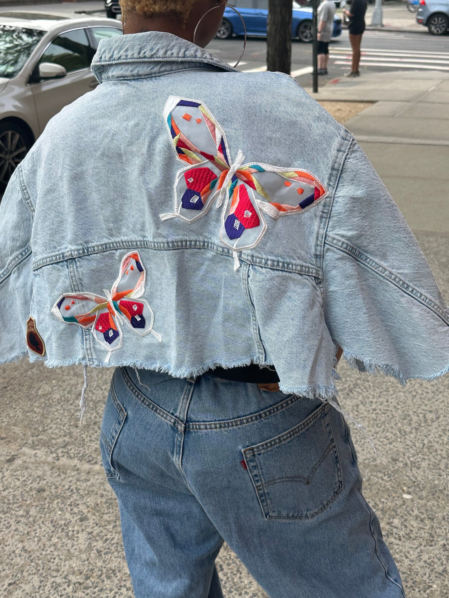 Miles Williams Demin Butterfly Cape