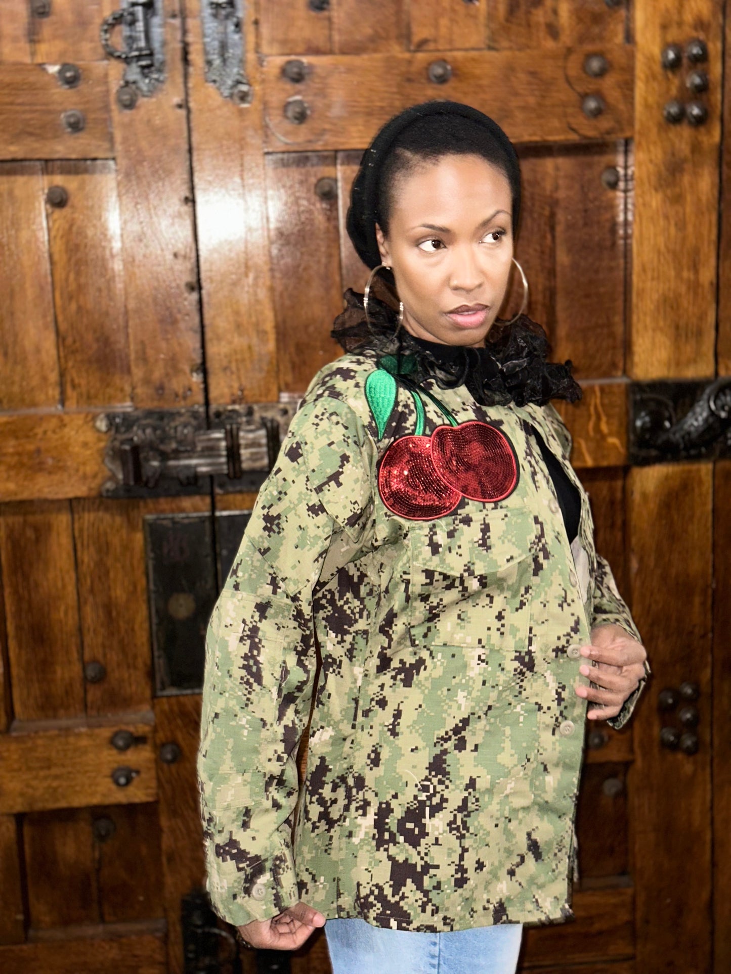 Cherry On Top Digital Camo Jacket