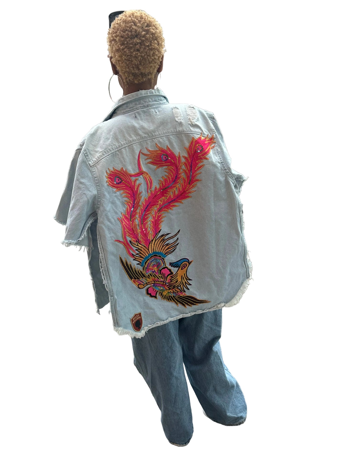 Miles Williams Phoenix Dragon Demin Cape