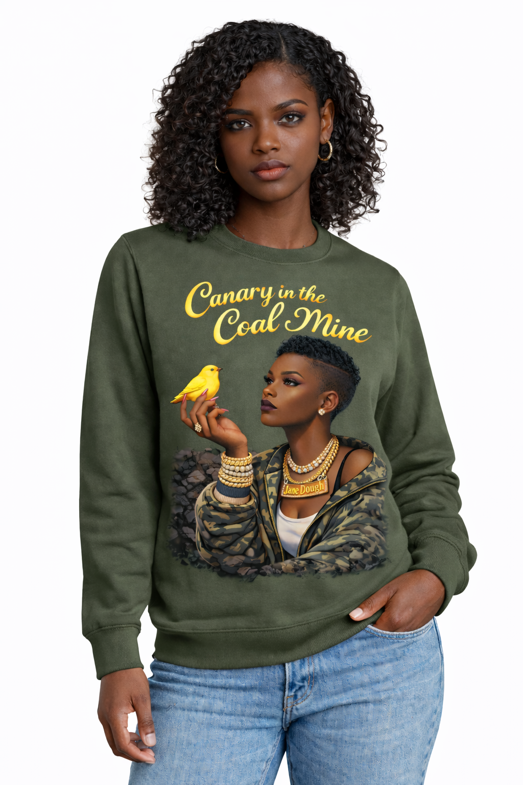 Canary In The Coal Mine Crewneck Sweatshirt