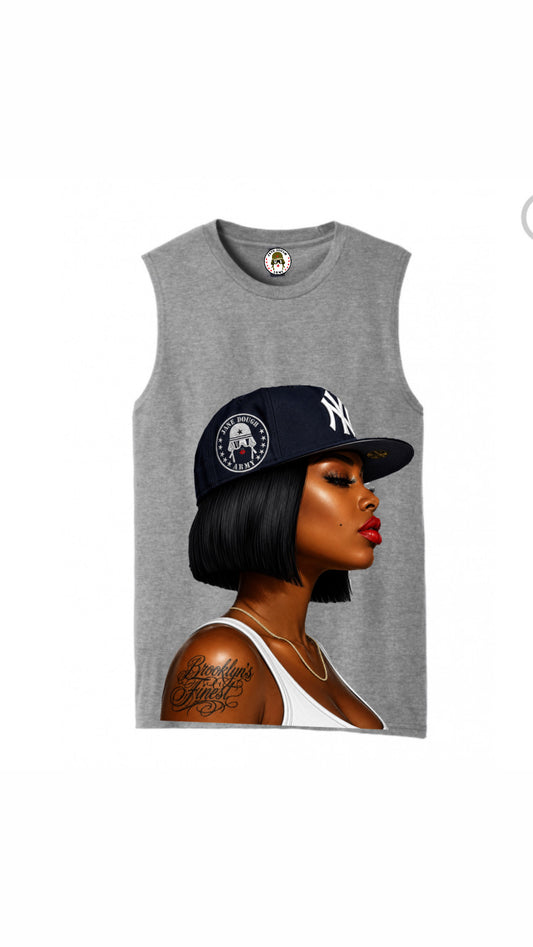 Concrete Jungle Sleeveless Tee Shirt - ships 7/9/26