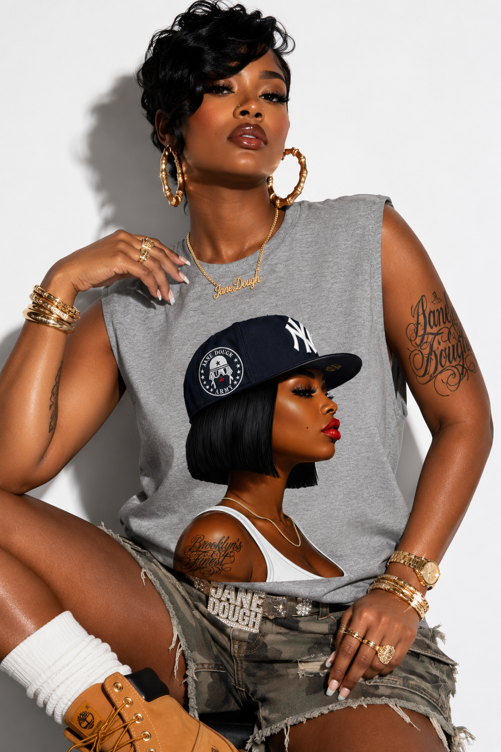 Concrete Jungle Sleeveless Tee Shirt - ships 7/9/26